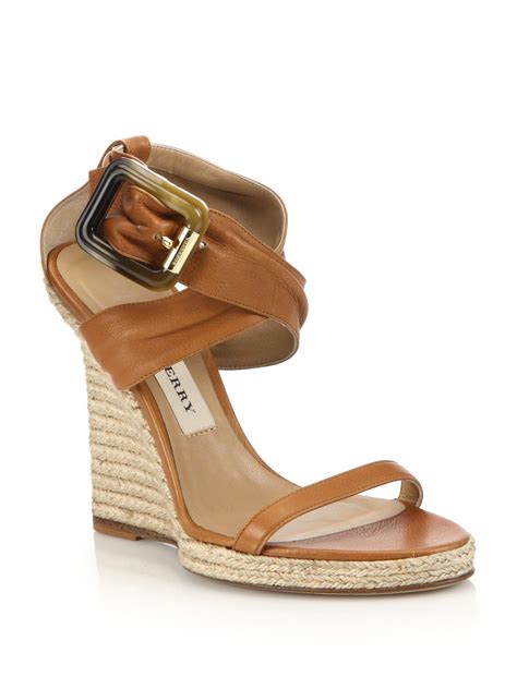 Burberry espadrille wedges